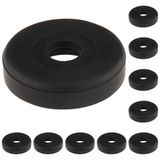 3D24, 10x, kaymaz plaka, 40, plastik TPE, siyah | 40 mm; Tip I / B; merkezi geçiş deliği D=8,5; takılabilir; Ağırlık 40 g; 70 Shore A