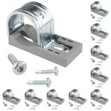 3D24, 10x, plaka kelepçesi, 60x28x38, plastik/çelik, gri | 60 x 28 x 38 mm; Tip I; ızgara ölçüsü D30 mm; vidalanabilir; ağırlık 910 g; Hayır