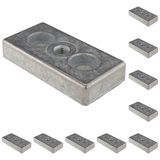 3D24, 10x, taşıma ve ayak plakası M10, 45x90x16, çinko basınçlı döküm, boş | 45 x 90 x 16 mm; Tip B; M12 vida ile vidalanabilir; Ağırlık 2570 g