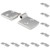 3D24, 10x, taşıma ve ayak plakası M12, 60x60x12, çinko basınçlı döküm | Toz boyalı; alüminyum renginde; 60 x 60 x 12 mm; Tip I; M6 vida ile vidalanabilir; Ağırlık 1830 g