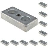 3D24, 10x, taşıma ve ayak plakası M8, 30x60x12, çinko basınçlı döküm, boş | 30 x 60 x 12 mm; Tip B; M8 vida ile vidalanabilir; Ağırlık 1000 g