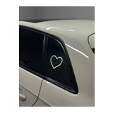 3dbaydesign Araç içi neon led ışıklı dekor KALP (12 volt vantuzlu BEYAZ )