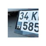 3dbaydesign Motor Plakası İçin Tr Siyah Kabartmalı 1 Adet Kendinden Yapışkanlı (Motosiklet)