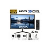 3DCOOL 3D-22LXAE 22" Full Hd HDMI VGA USB Uyumlu Hoparlörlü Uzaktan Kumandalı 12V LED Monitör
