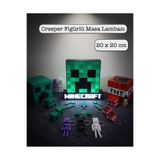 3DcraftTr 3D craftTr Minecraft Creeper Figürlü Işıklı Masa Lambası 20 cm - USB Açma Kapama Tuşlu Oyuncu Odası Dekorasyonu