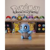 3DcraftTR 3D Crafttr Squirtle Figür Pokemon Oyuncak Dekoratif Biblo 8 cm - Beyaz - Kahverengi - Mavi