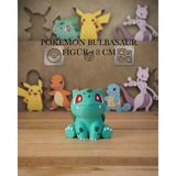 3dcrafttr Bulbasaur Figür Pokemon Oyuncak - 8 cm Dekoratif Koleksiyon Biblo - 01-Yeşil
