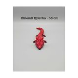 3DcraftTr Eklemli Ejderha Figürü - 35 cm Hareketli 3D Baskı Stres Oyuncağı ve Dekoratif Obje KIRMIZI