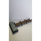 3deepdesign 3D Baskı Minyatür 17 *10*2.5 CM Liman İskelesi - Teraryum Diorama Maket Minyatür Objeler