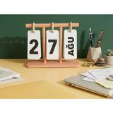 3DekorPusula Çevirmeli Sonsuz Masa Takvimi - Dekoratif Modern Kaliteli Malzeme - 12 CM