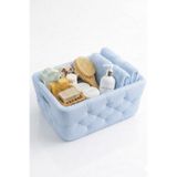 3Dikili design 3D Baskı Pla Soft Kapitoneli Dekoratif Sepet – Banyo Organizer – Makyaj & Havlu Düzenleyici