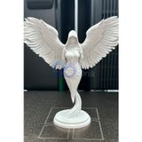 3DOria Kanatlı Özel Tasarım Melek Biblo & Heykel & Kusursuz Şıklık & 17 Cm Boyutlarında