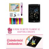 3dpen Üç Boyutlu Yazıcı Kalem Ve Grafik Yazı Tableti Set Pembe