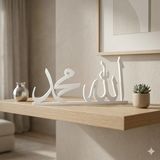 3dproga Allah Muhammed Yazısı Dekoratif Biblo – 15 cm – Beyaz (AYRI AYRIDIR)