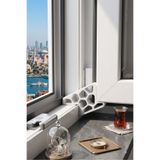 3dprototürk Pencere - Kapı Sabitleyici Stoper / Rüzgar Önleyici Cam Tutucu Beyaz