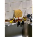 3dprototürk Sünger Bob Karakterli Dekoratif Mutfak Süngerliği - 3D Tasarım Lavabo Organizer - Çok Renkli