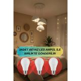 3DreaMaker 3 Lü Sarkıt Avize Rustik E27 Modern Avize Bohem Beton Görünüm (3 ADET BEYAZ LED AMPÜL HEDİYEDİR.!)