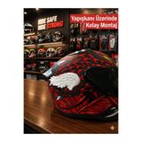 3DreaMaker Universal Melek Kanadı Kask Aksesuarı (Yapışkanlı), Motosiklet Aksesuar, Kask Süsü, Kask Boynuzu