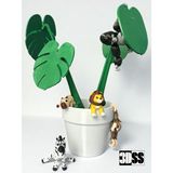 3DSS Safari Hayvanları 5’li Figür Set | Çocuk Hediyelik Oyuncak | Pinyata Dolum | Kapibara Dahil | Pasta Süsü Dekor