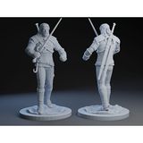 3Duman The Witcher Geralt Of Rivia Figürü V1 Beyaz 10 x 15 cm