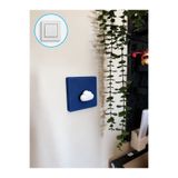 3dvectory Bulut Dekoratif Işık Tekli Anahtar Kapağı - Çocuk Odası - Duvar Dekorasyonu 8,6 × 8,6 cm