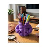 3E DESING MOR RENK ŞİŞME MONT DETAYLI 3D KALEMLİK