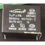 3Μf 450Vac Cbb61 Motor Ve Fan Başlangıç Kondansatörü