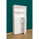 3G Tasarım Modüler iki Raflı İki Kapaklı Ofis Dolabı Dosya Dolabı 3G-032-KD-BEYAZ/90x37x190h
