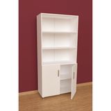 3G Tasarım Üç Raflı İki Kapaklı Ofis Dolabı Dosya Dolabı 3G-033-KD-BEYAZ/90x37x190h