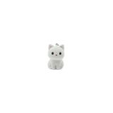 3Gen3D Örgü Dokulu Kedi Anahtarlık - Amigurumi Görünümlü Estetik Çanta Aksesuarı (BEYAZ)