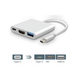 3'in 1 Type-c To Hdmi 4k Usb 3.0 Dönüştürücü Adaptör