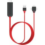 3in1 Görüntü Aktarıcı Kablo Lightning Type-C Micro USB To HDMI Dönüştürücü - FC450 - Genel