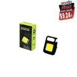 3ın1 Mıknatıslı USB Şarjlı Fener - Anahtarlık - Pratik Kapak Açacak (5224)