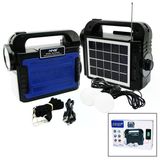 3In1 - Solar 2İn1 El Feneri - Radyo - Mp3 Bluetooth - Usb/ Tf Port - 2 Parça Ampul Kablolu - Powerbank (5224)