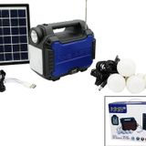 3IN1 - SOLAR 2İN1 SABİT EL FENERİ - RADYO - MP3 BLUETOOTH - USB/ TF PORT - 4 PARÇA AMPUL KABLOLU - PO WERBANK-Findit