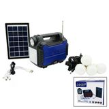 3In1 - Solar 2İn1 Sabit El Feneri - Radyo - Mp3 Bluetooth - Usb/ Tf Port - 4 Parça Ampul Kablolu - Powerbank (5224)