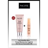 3in1 SPF50 Serisi 2'li Set 00 Light - Healthy Skin Ton Eşitleyici Krem & Serum Concealer Kapatıcı