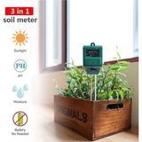 3in1 Toprak Su Nem Ph Ölçer Test Cihazı, Drwlphp2