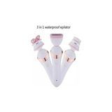 3in1 Waterproof Epilatör Epilasyon Şarjlı Tıraş Makinesi Yüz Fırçası Masaj Aleti Birlikte Set
