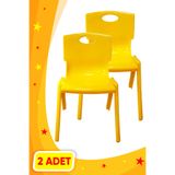 3K Anaokulu Kreş Çocuk Sandalyesi Renkli 1.Kalite Kırılmaz Plastik 2 (İki) Adet