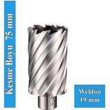3Keego Shc 75 Hss 34x75 mm Manyetik Delme Ucu