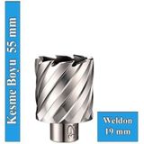 3Keego SHC55 43x55 mm Hss Manyetik Matkap Ucu