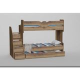 3kişilik Mdf Ranza Ahşap Yeni Renk 20251.kalite kolay montaj kurulum yeni üretim - 109 x 205 x 90 cm