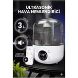 3L Ultrasonik Hava Nemlendirici Buhar Makinesi Dijital Zamanlayıcı