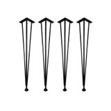 3LA DESIGN 4lü Metal boru masa ayağı 72 cm / Mutfak masası / Mobilya ayakları / Balkon ayağı