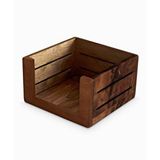 3line Küp Not Kağıdı Kutusu - 97mm X 96mm X 57mm - Woodsaka Ceviz