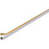 3'lü 1 Metre Kablo Kanalı Seti 12x12mm PVC Yapışkanlı Kolay Montajlı Kablo Düzenleyici - Beyaz
