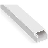 3'lü 1 Metre Kablo Kanalı Seti 25x16mm PVC Yapışkanlı Kolay Montajlı Kablo Düzenleyici - Beyaz