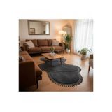 3lü 100cm ANTİRASİT odernPostPelüşKaymazPonponSaçaklı Yatak Odası Takımı2Adet 100*150/1 Adet100*300 yatak setitjrhf6u7