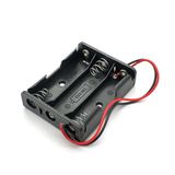 3'lü 1,5v Aa Kalem Pil Kutusu Yuvası 3x1,5v Kablolu Batarya Pil Tutucu